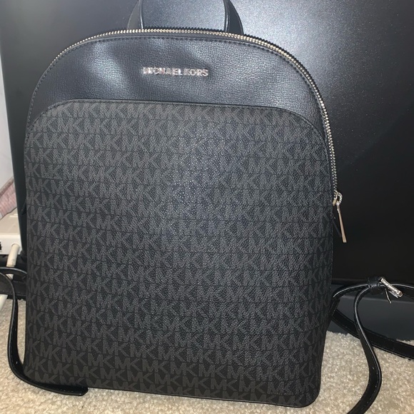 michael kors black bookbag